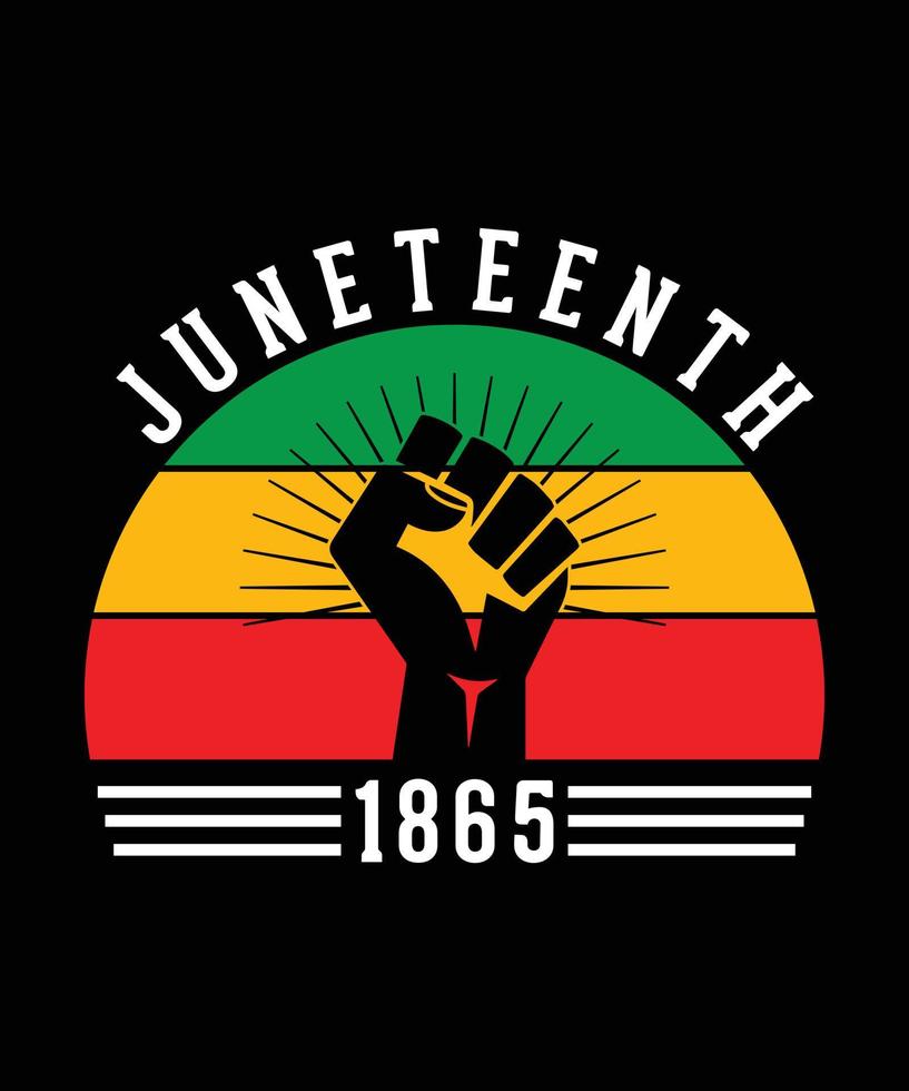 JUNETEENTH 1865 TSHIRT vector