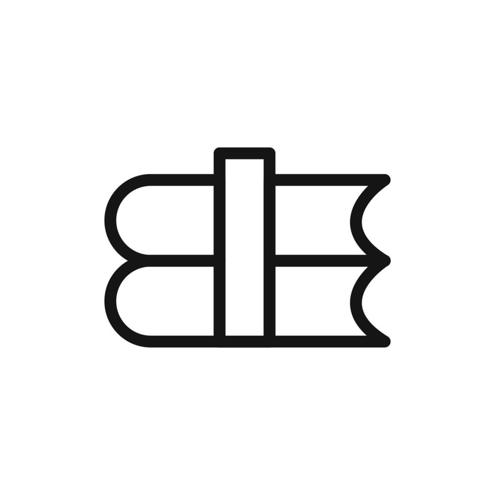 Books line icon isolated on white background. Black flat thin icon on modern outline style. Linear symbol and editable stroke. Simple and pixel perfect stroke vector illustration.
