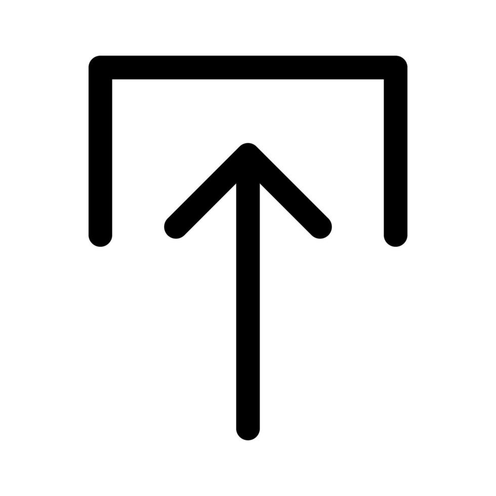 Push icon line isolated on white background. Black flat thin icon on modern outline style. Linear symbol and editable stroke. Simple and pixel perfect stroke vector illustration.