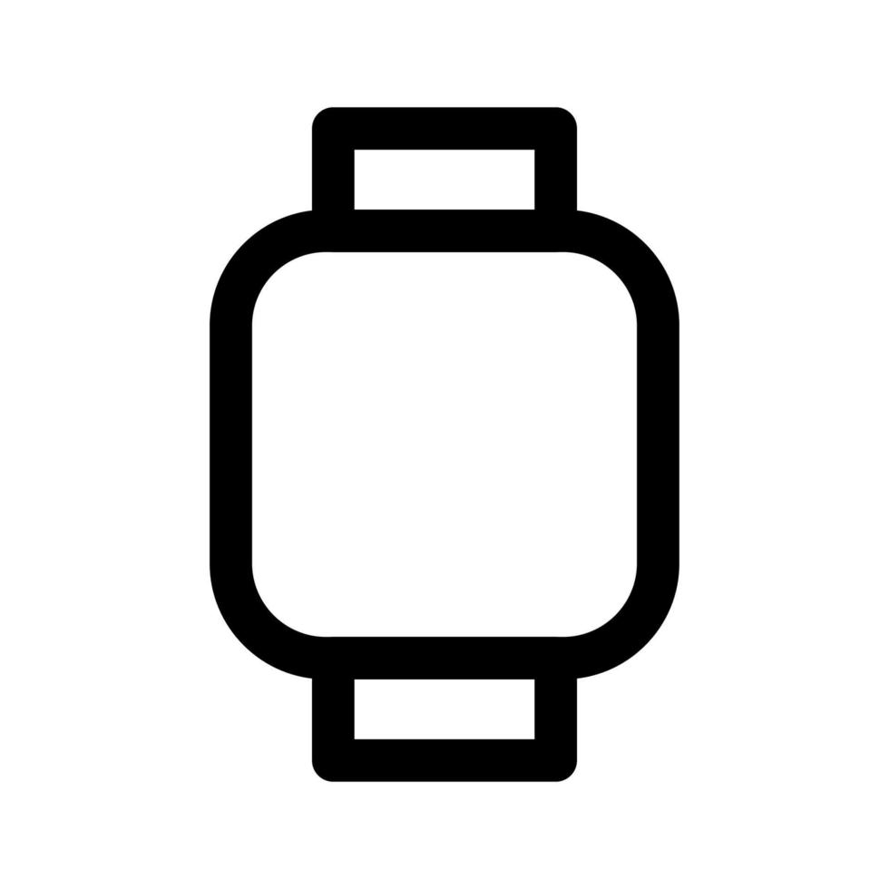 línea de icono de reloj aislada sobre fondo blanco. icono negro plano y delgado en el estilo de contorno moderno. símbolo lineal y trazo editable. ilustración de vector de trazo simple y perfecto de píxeles