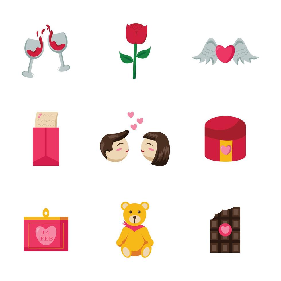 Valentine's Day Icon Set vector