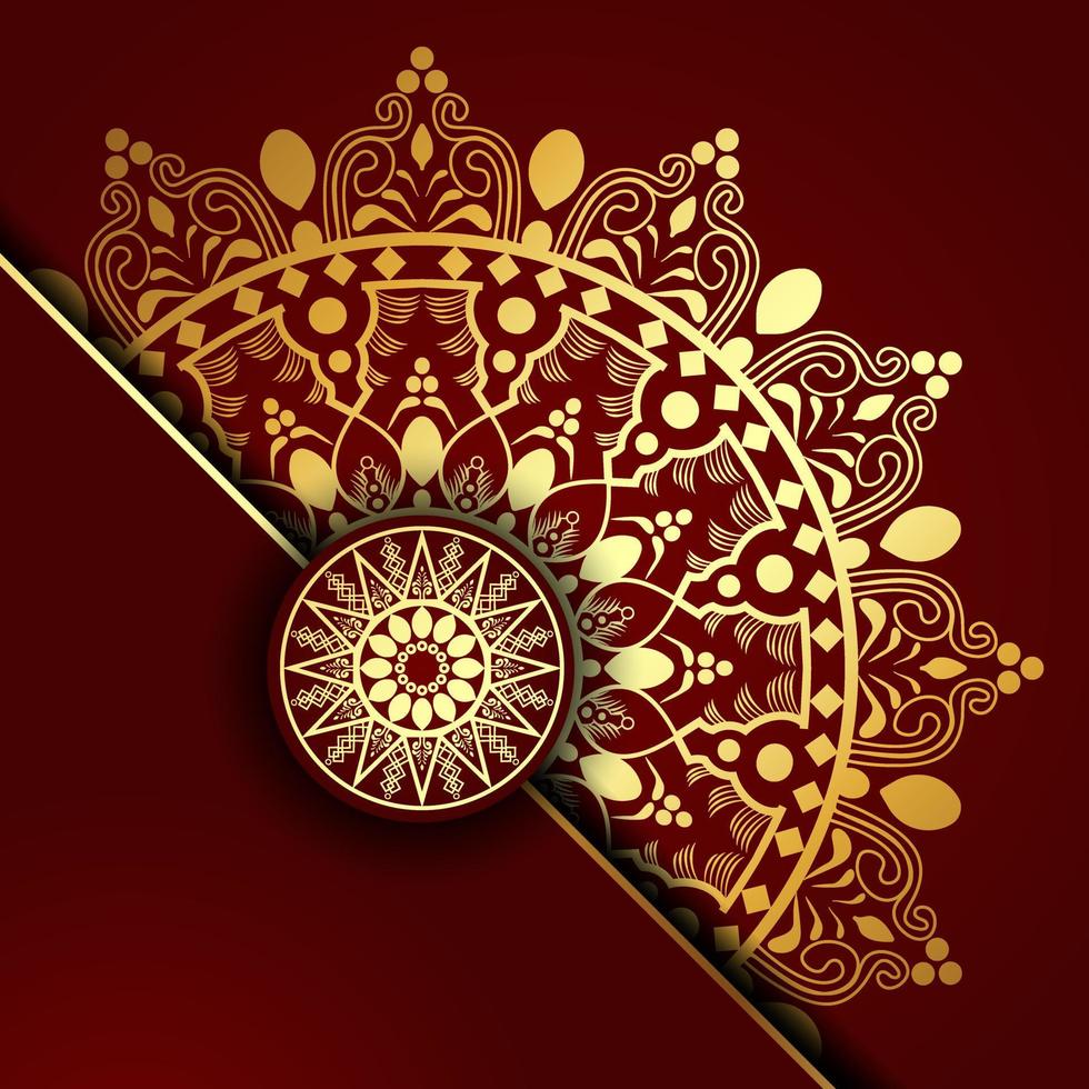 Luxury mandala background vector