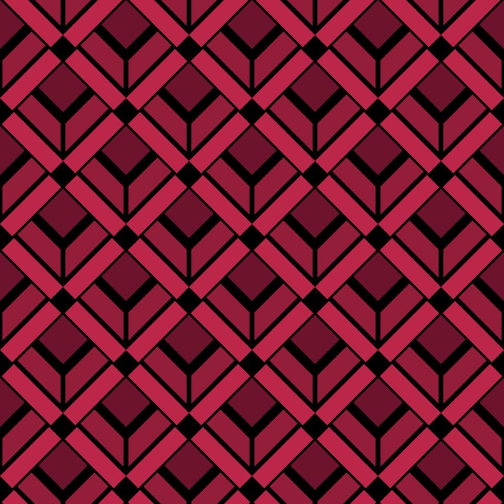 Art deco style background. Seamless geometric pattern. Trend color of the year 2023 viva magenta. Design texture elements for banners, covers, posters, backdrops, walls. Vector illustration.