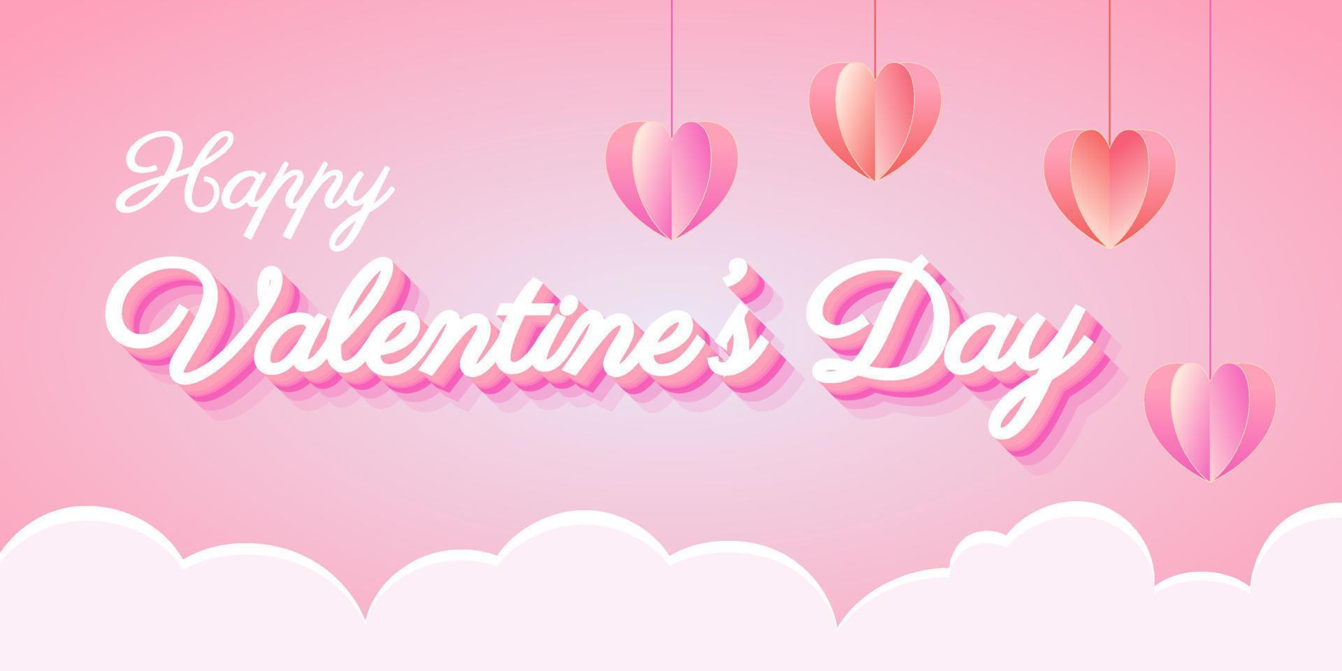 3D editable text effect template vector