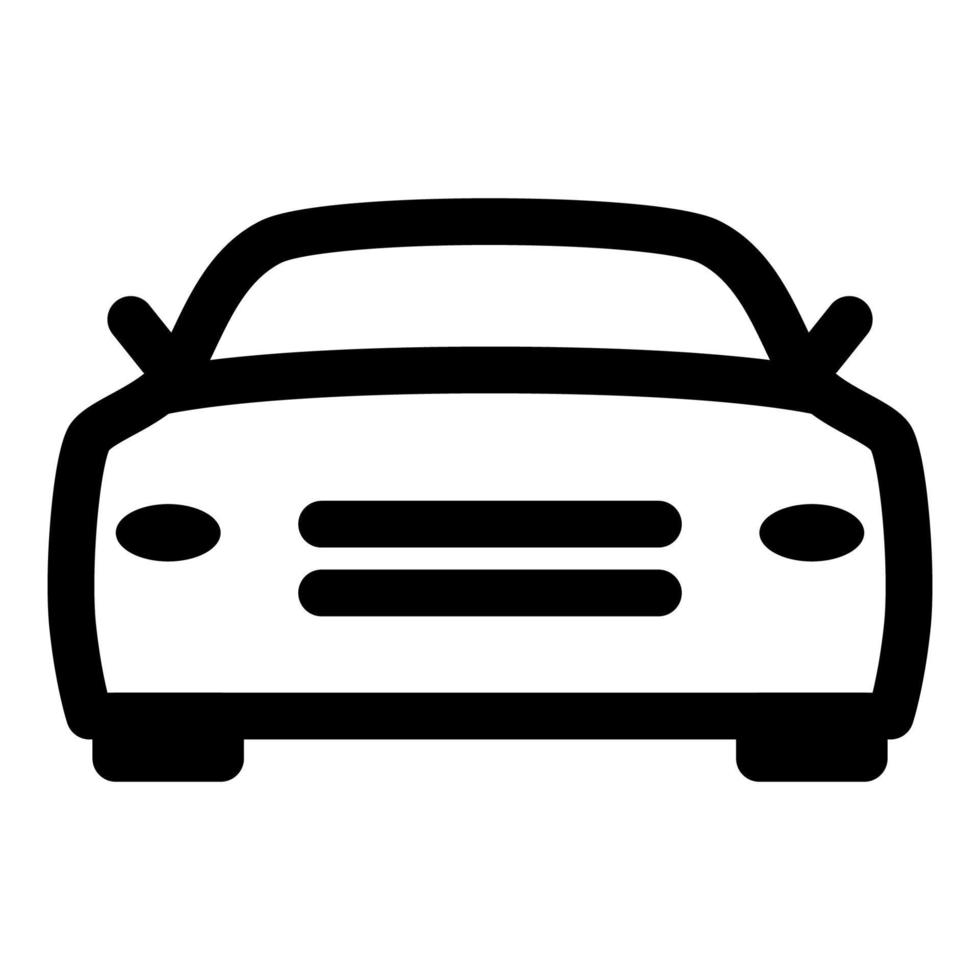 Sport car icon line isolated on white background. Black flat thin icon on modern outline style. Linear symbol and editable stroke. Simple and pixel perfect stroke vector illustration.