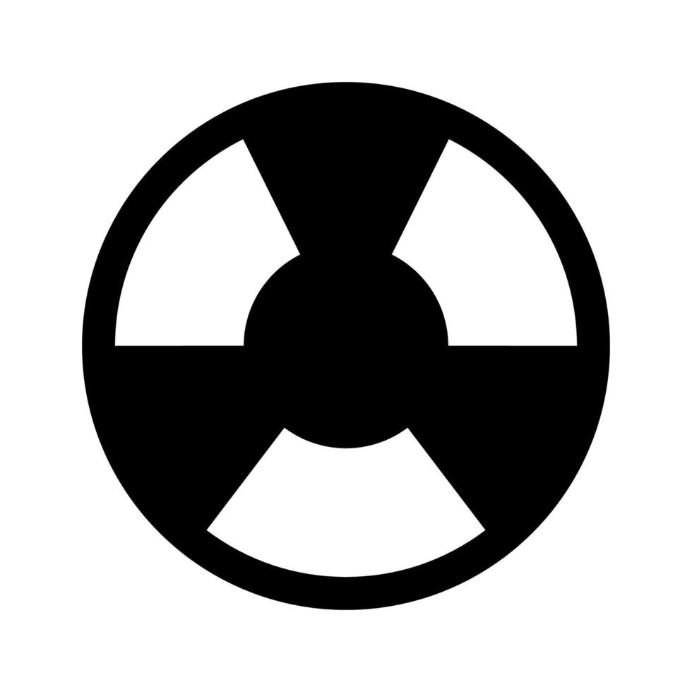 Nuclear icon line isolated on white background. Black flat thin icon on modern outline style. Linear symbol and editable stroke. Simple and pixel perfect stroke vector illustration.