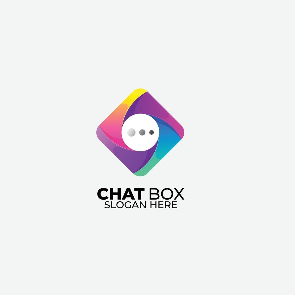 chat box design vector illustration template icon