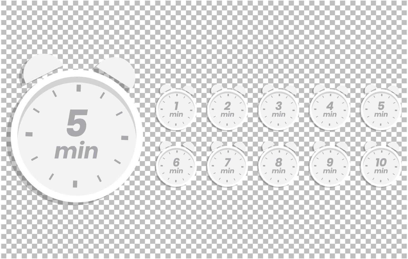 Time countdown vector art, icons and graphics with isolated background