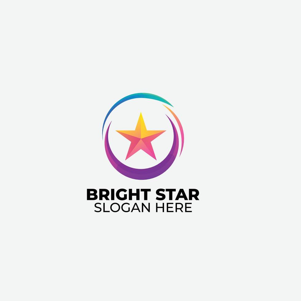 star circle design logo symbol illustration vector