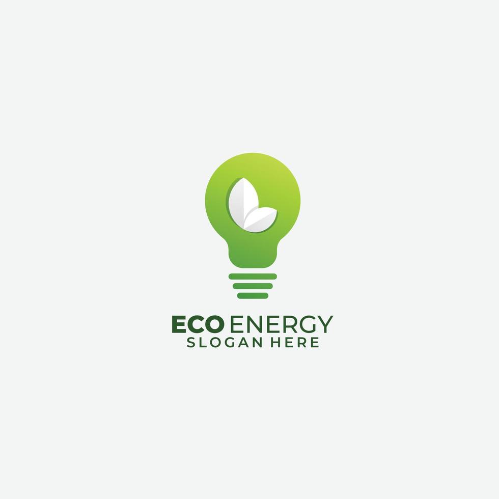 Bulb energy design logo vector illustration icon