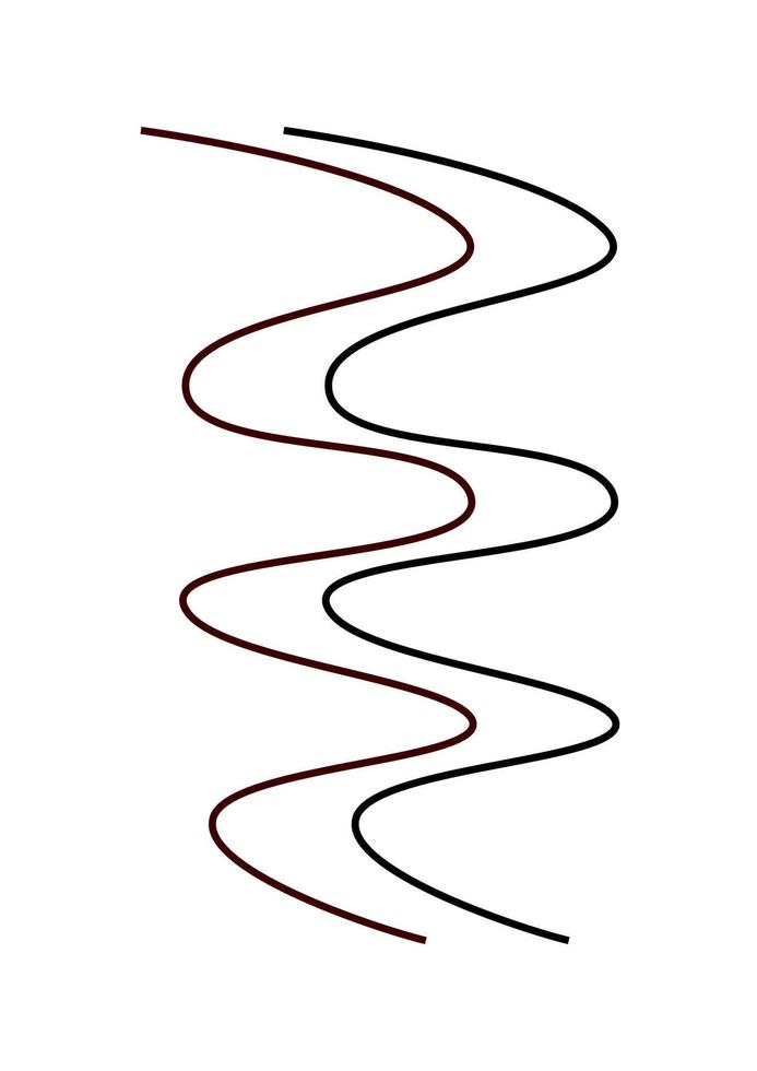 vector illustration of wave line pattern
