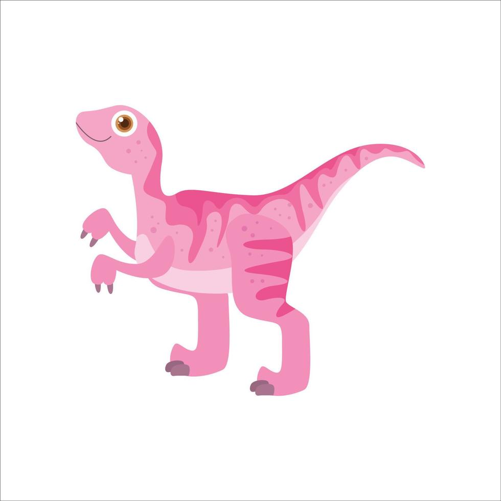 the predator velocyraptor, carnivore and dangerous dinosaur, extinct monster illustration vector