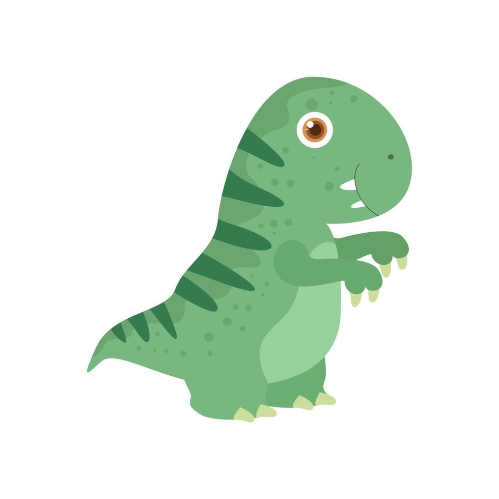 illustration vector graphic cute t rex character. good for mascot, symbol, artwork, print t shirt