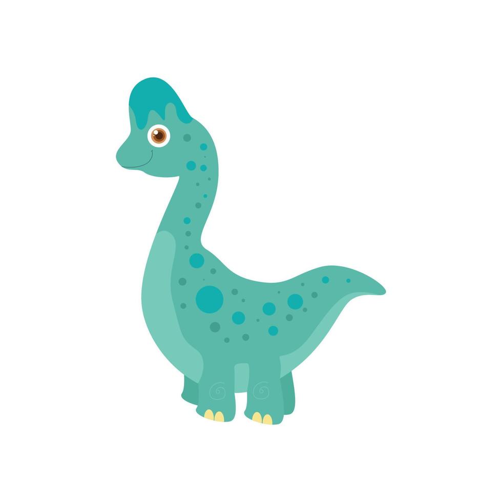 Corythosaurus, illustration prehistoric animal, giant herbivor dinosaur vector