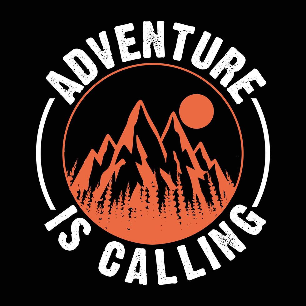 Hiking vector T-shirt Design.