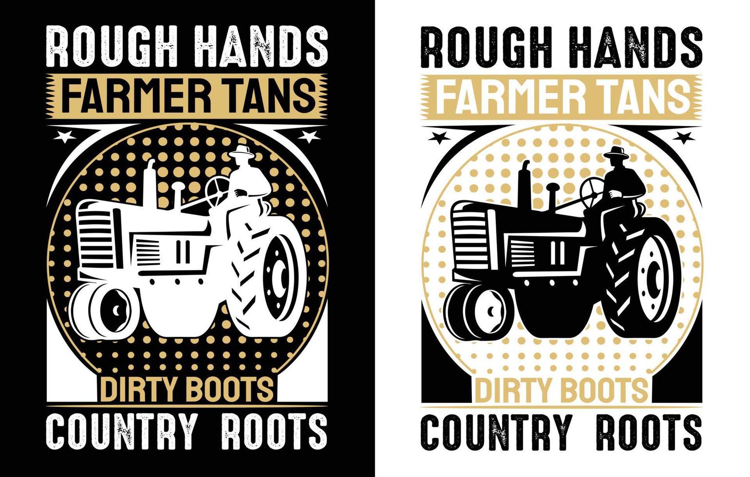 Farmer vector T-shirt Design.