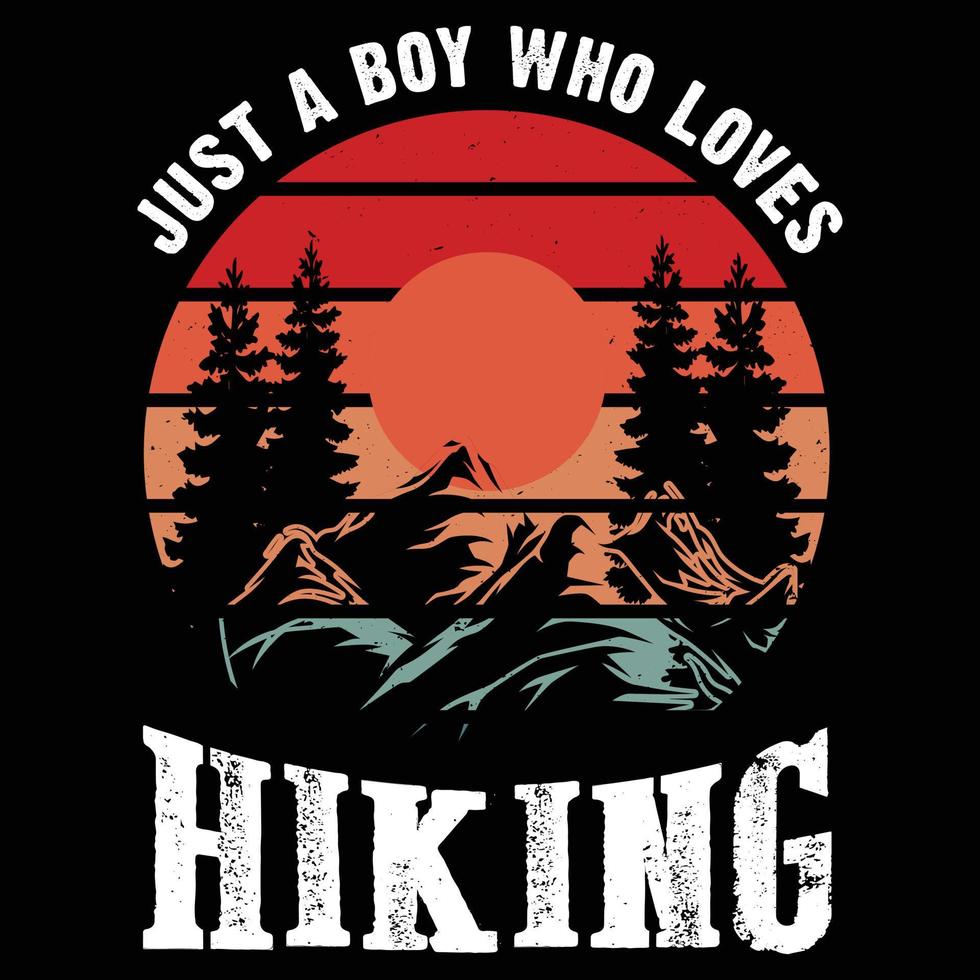 Hiking vector T-shirt Design.