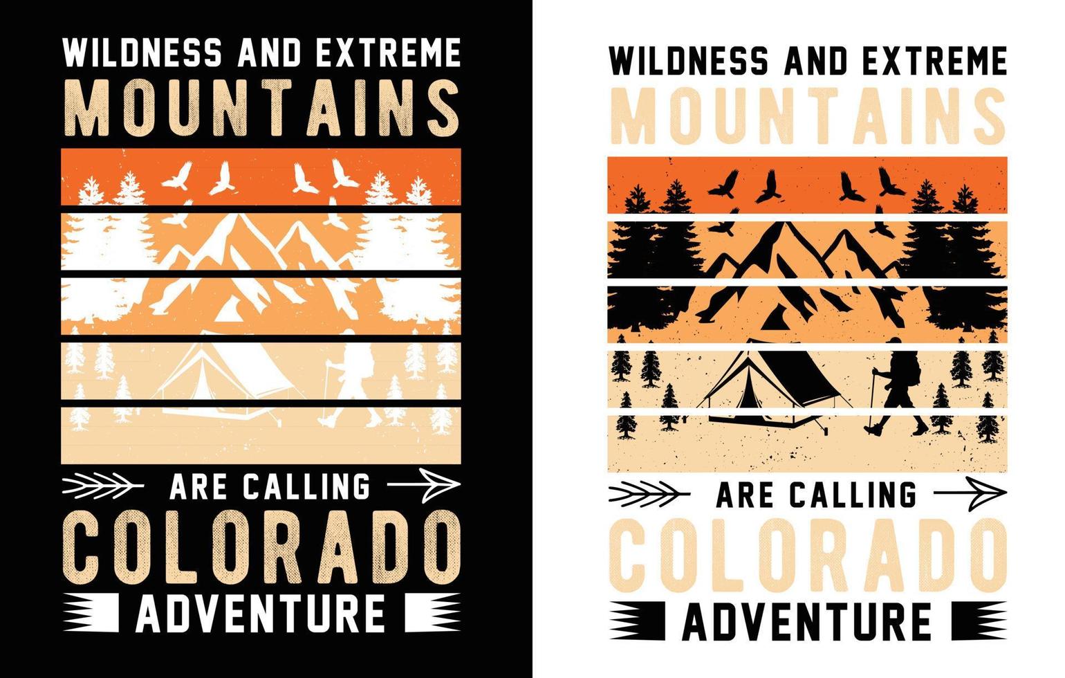 Hiking vector T-shirt Design.