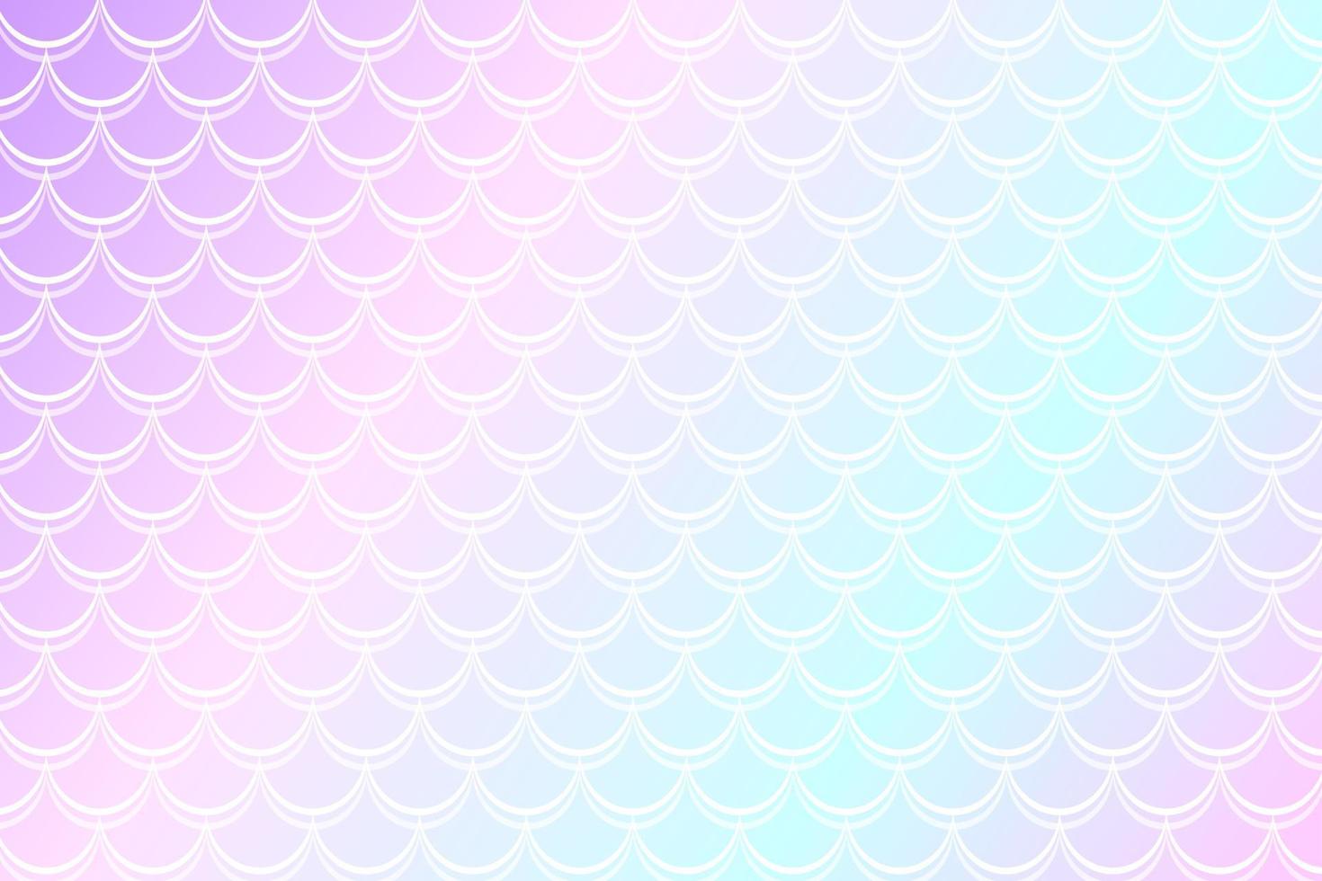 fondo holográfico de sirena en estilo de fantasía con escamas. textura de degradado rosa unicornio. telón de fondo vectorial kawaii de peces marinos. vector