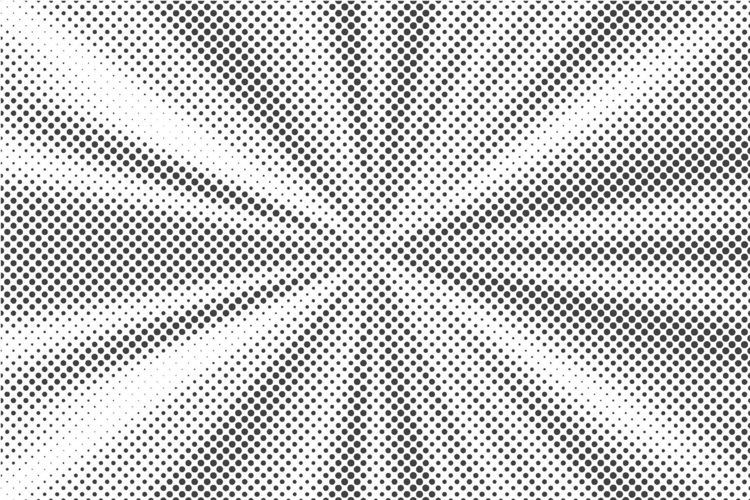 Halftone dotted background. Retro radial texture. Monochrome gradation effect. Vector pattern