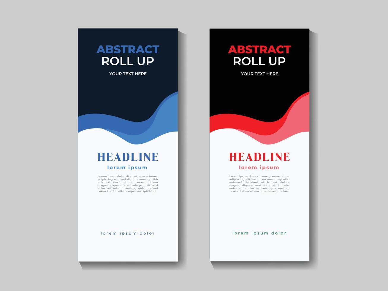 Vector free vector modern roll up template