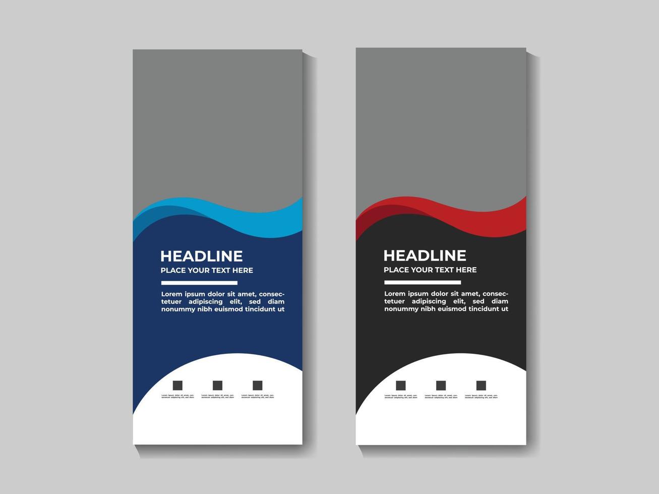 Vector free vector modern roll up template