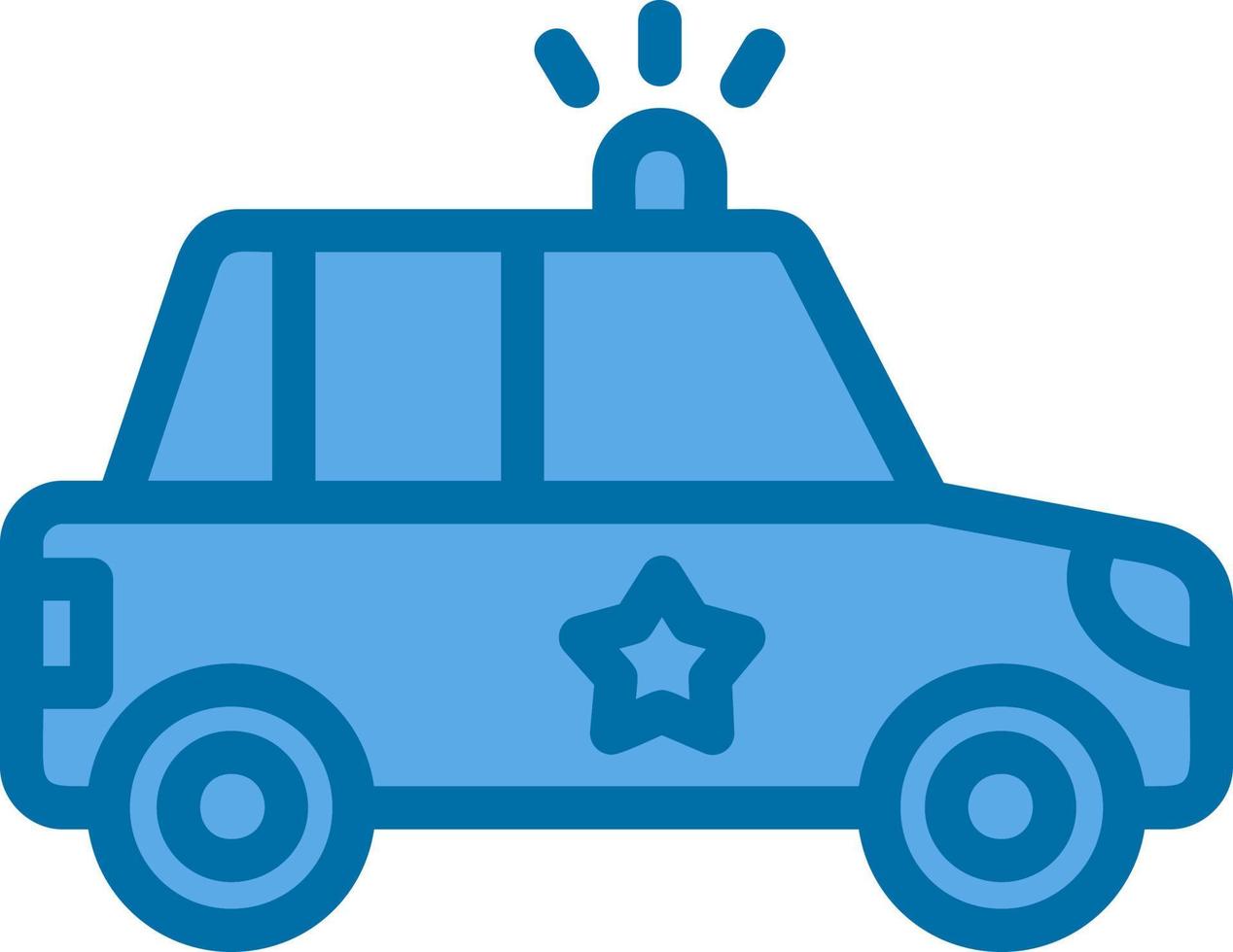 Police Car Vector Icon Design