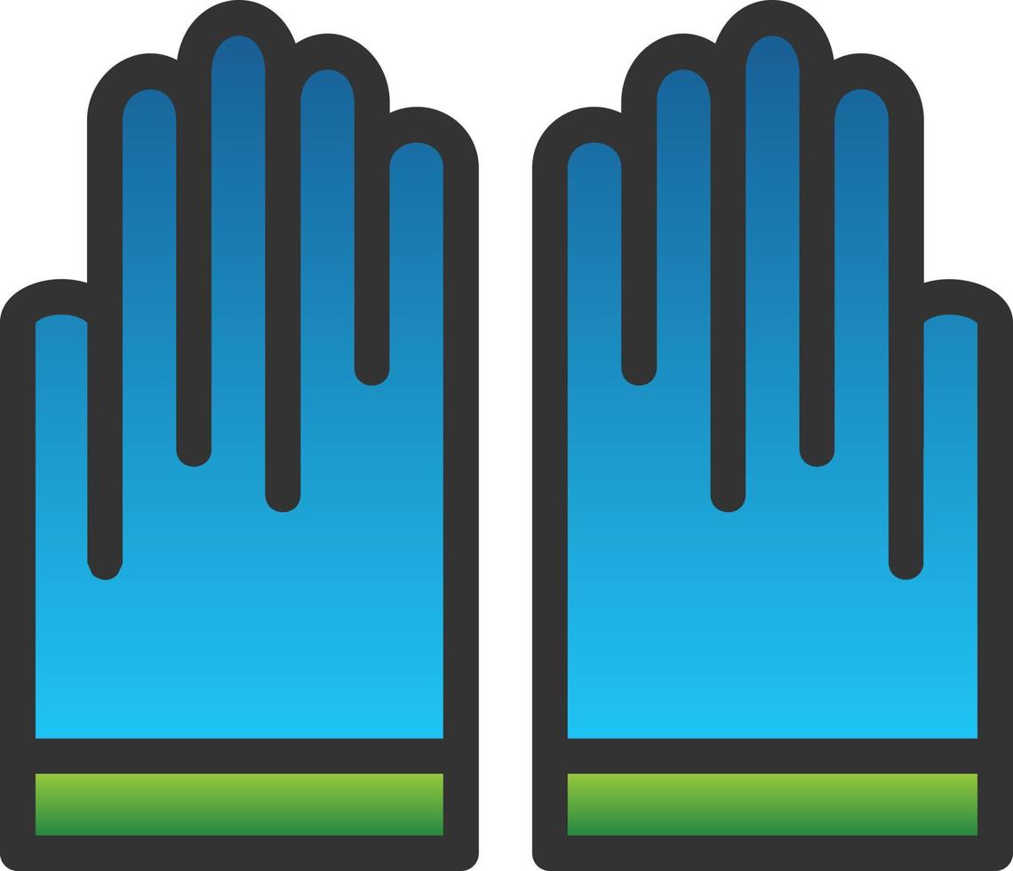 diseño de icono de vector de guantes de mano