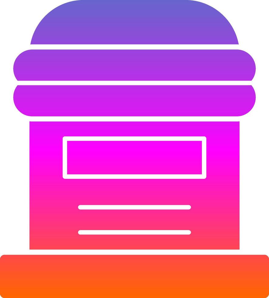 Postbox Vector Icon Design