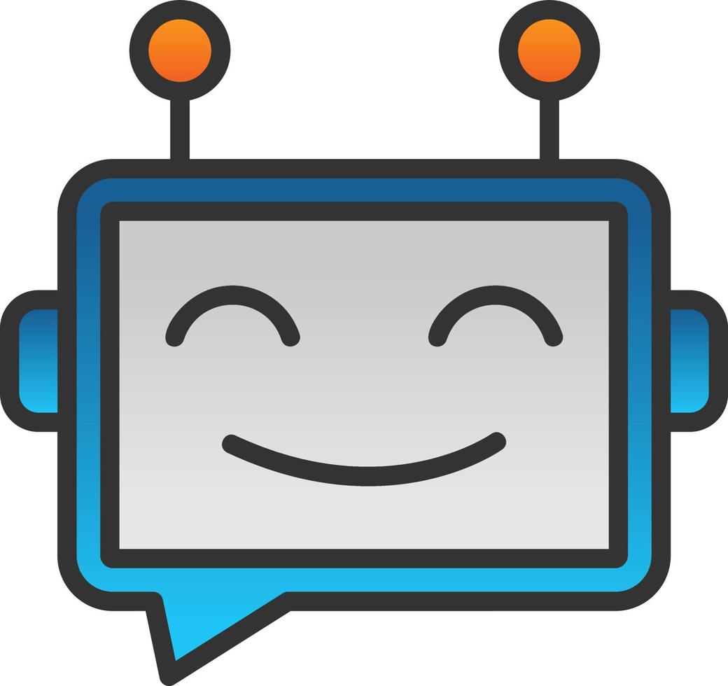 Chatbot Vector Icon Design