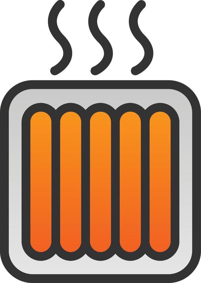 diseño de icono de vector de calefacción por suelo radiante