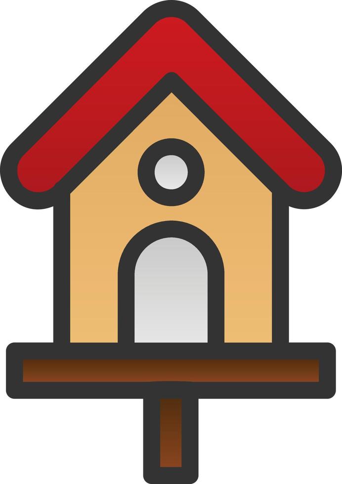 Bird House Vector Icon Design