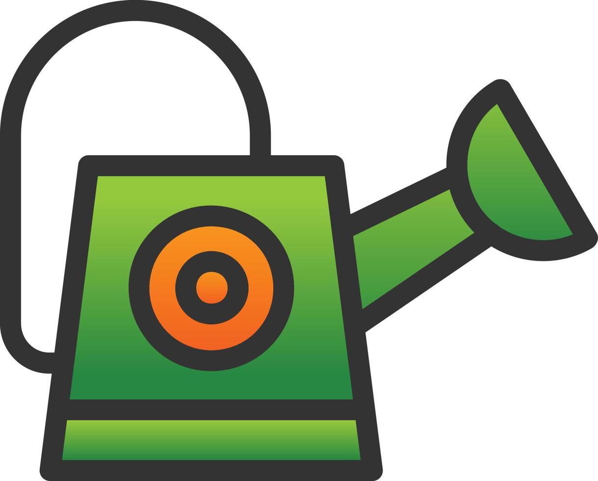Watering Can Vector Icon Design