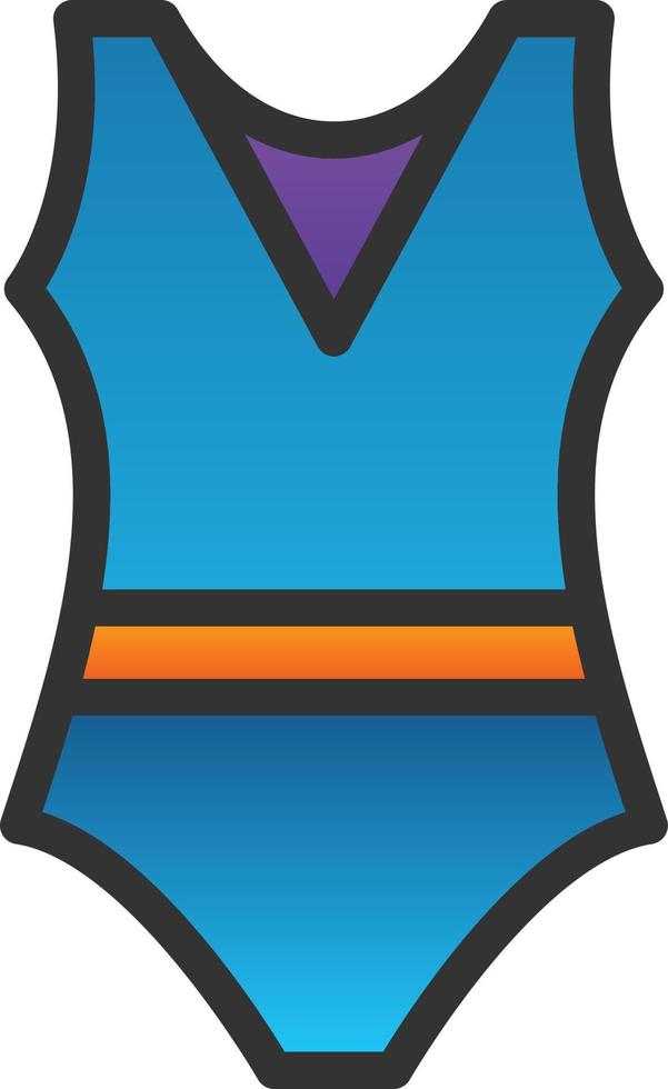 diseño de icono de vector de traje de baño