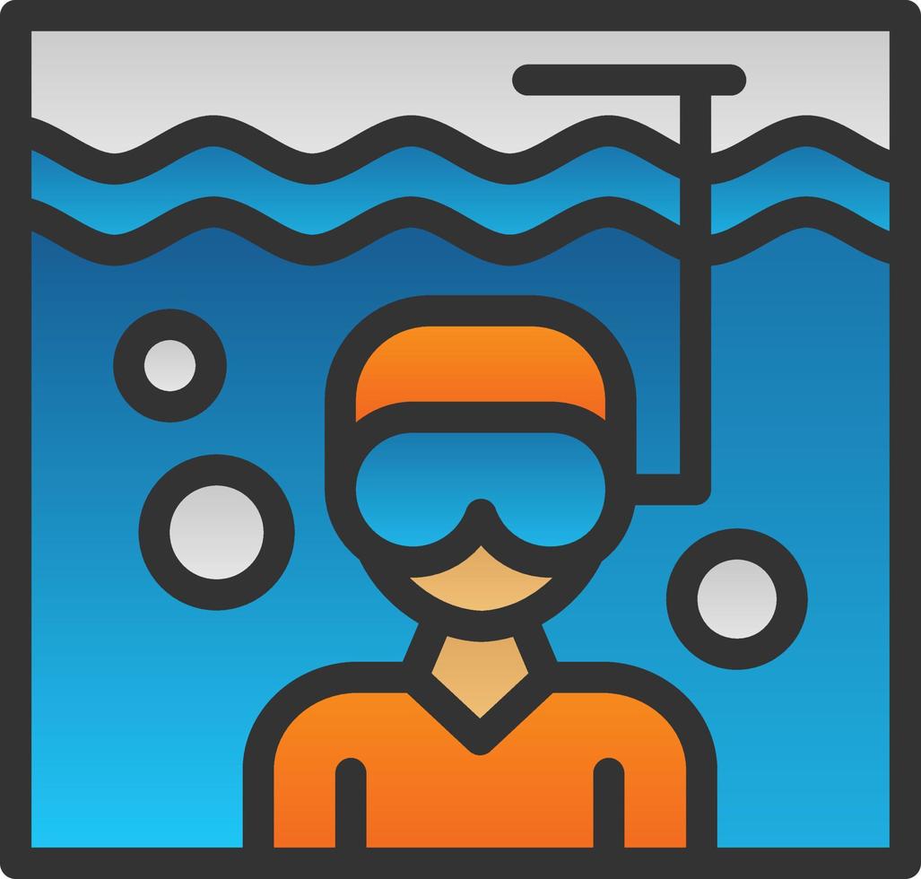 Diving Vector Icon Design