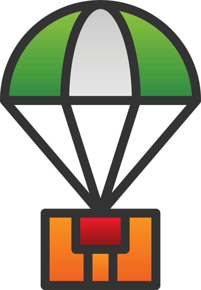 Parachute Vector Icon Design