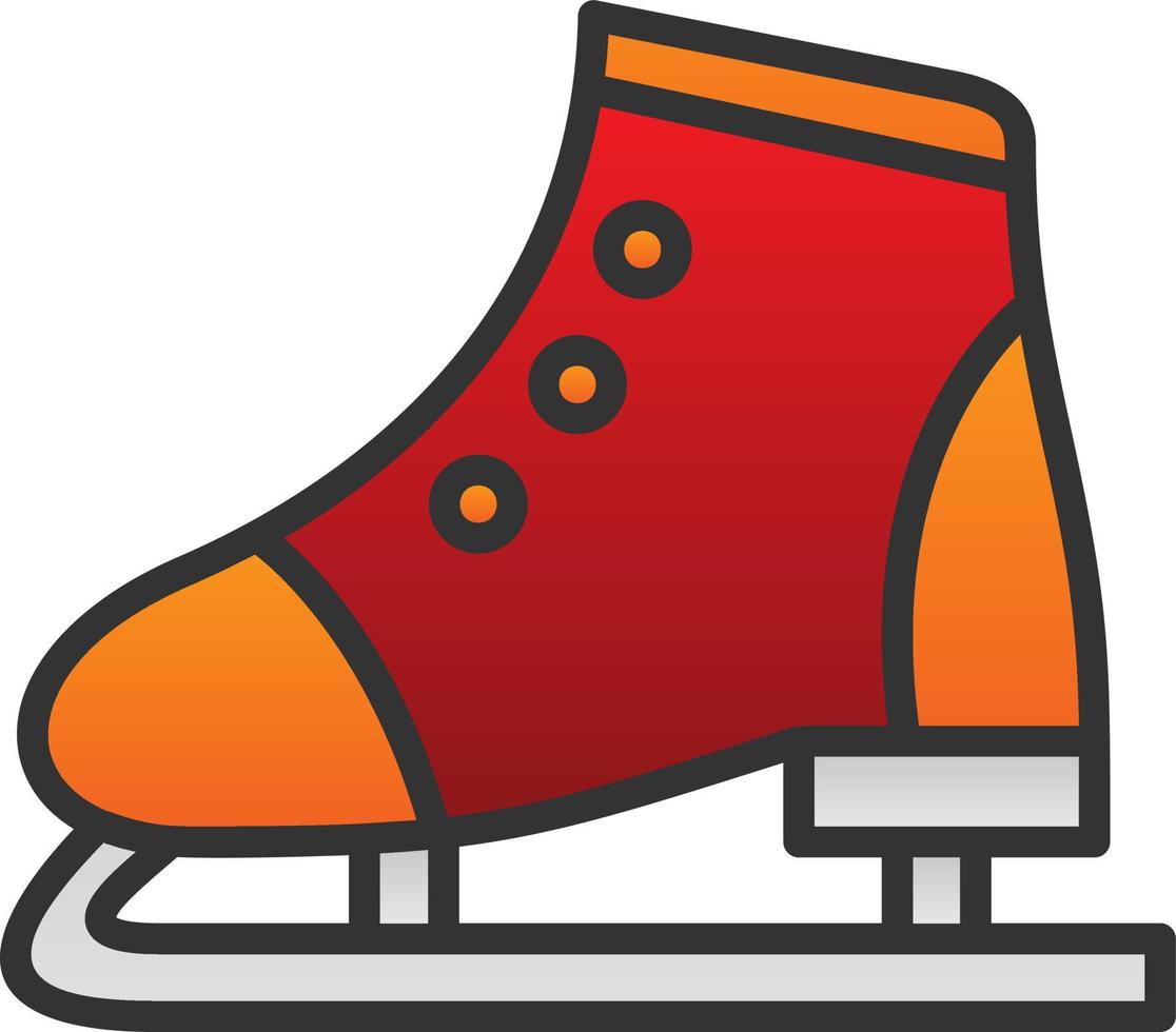 Figure Skating Vector Icon Design