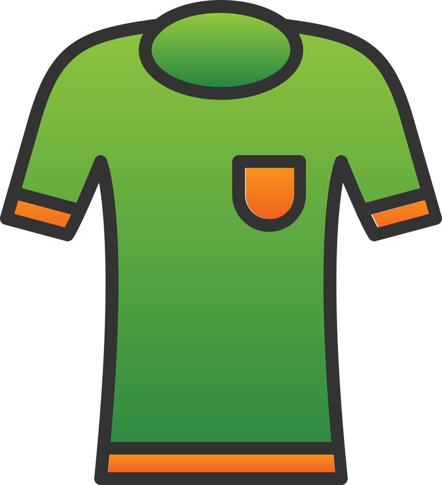 diseño de icono de vector de camiseta de fútbol