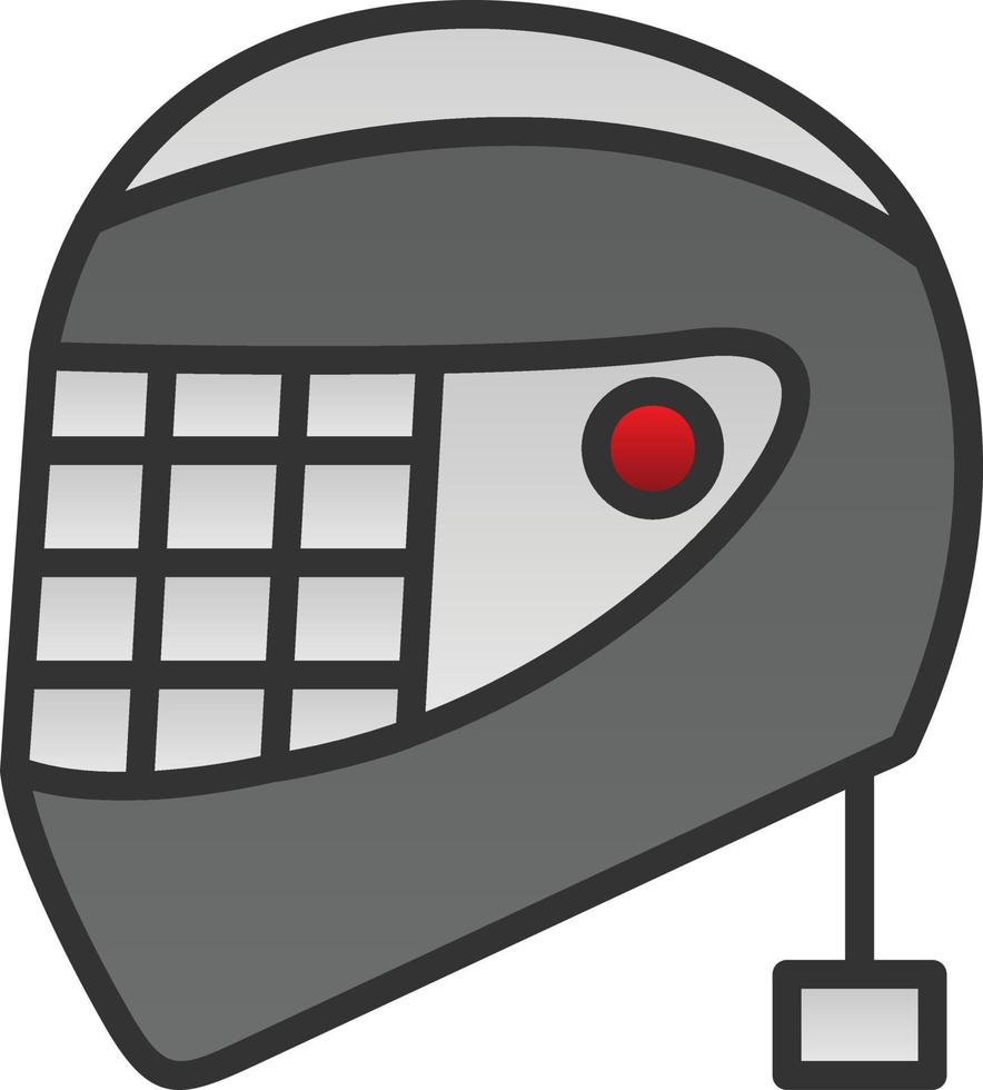 diseño de icono de vector de casco