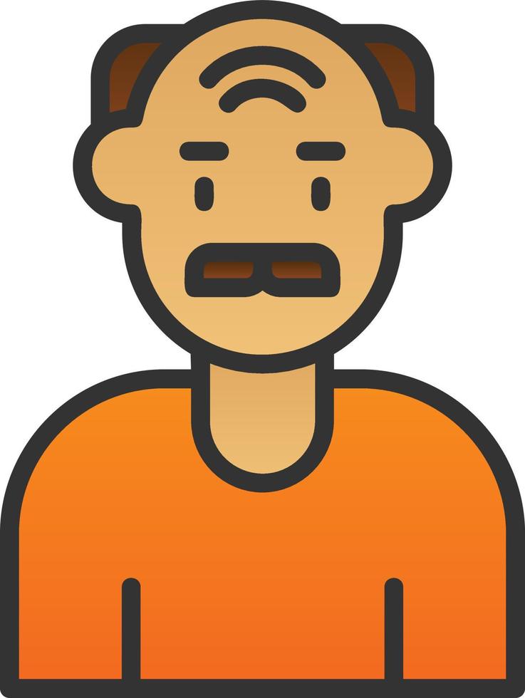 Elderly Vector Icon Design