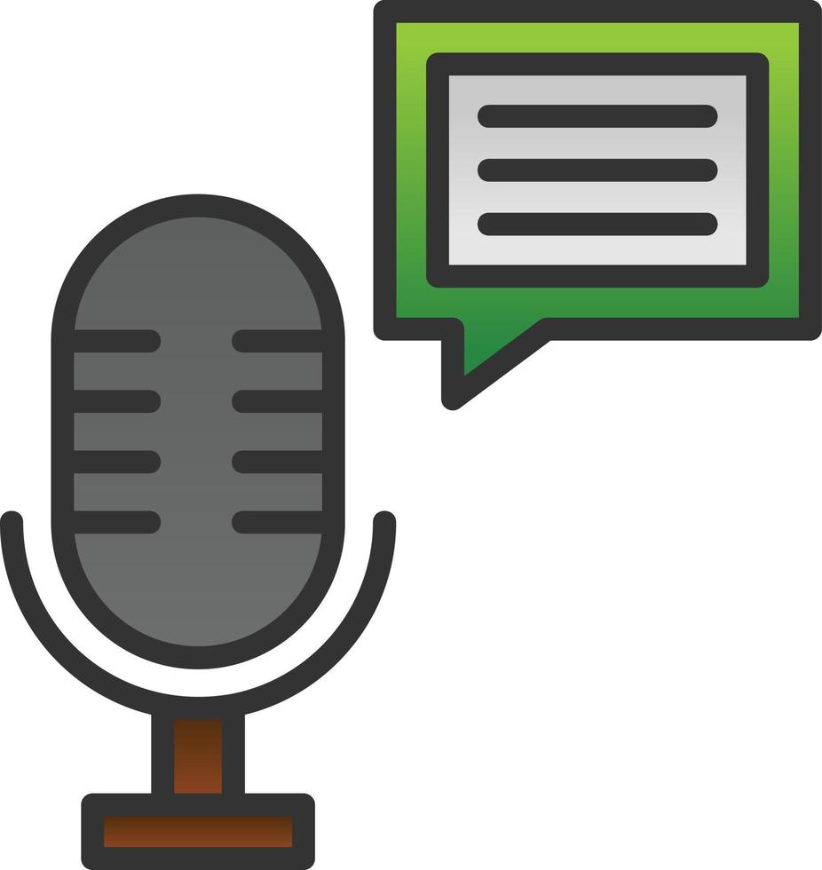 Podcast Vector Icon Design