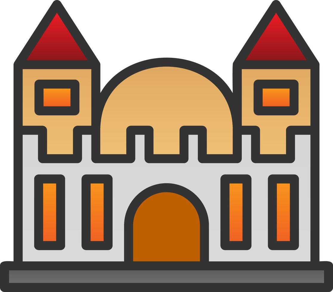 diseño de icono de vector de castillo