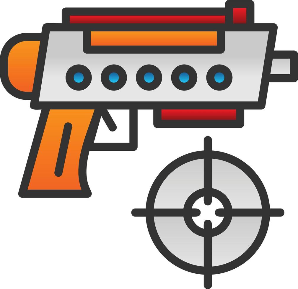 diseño de icono de vector de juego de tiro