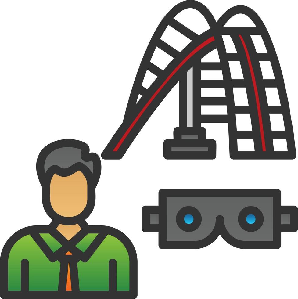Vr Ride Vector Icon Design