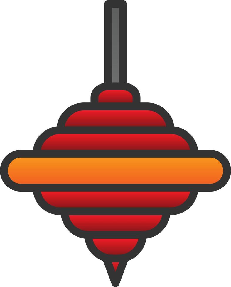 Top Spin Vector Icon Design