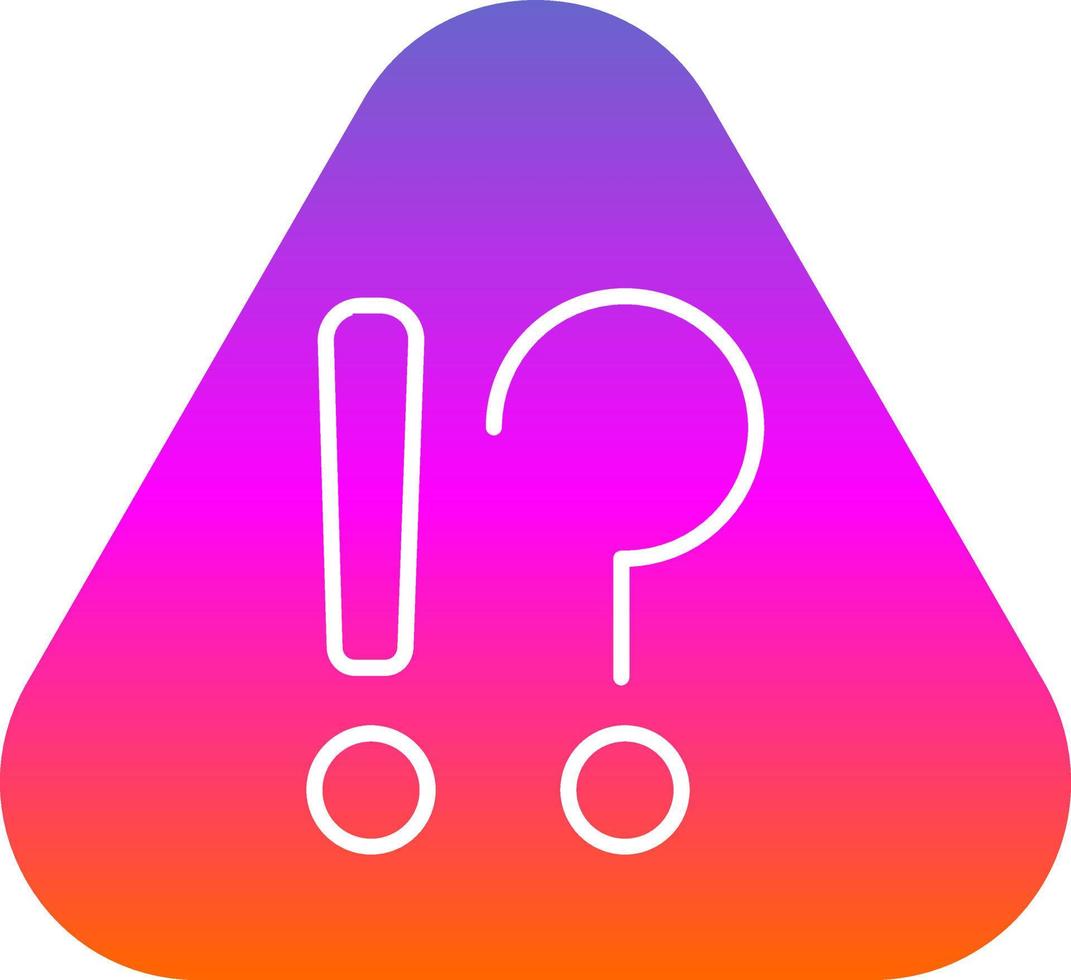 Exclamation Mark Vector Icon Design