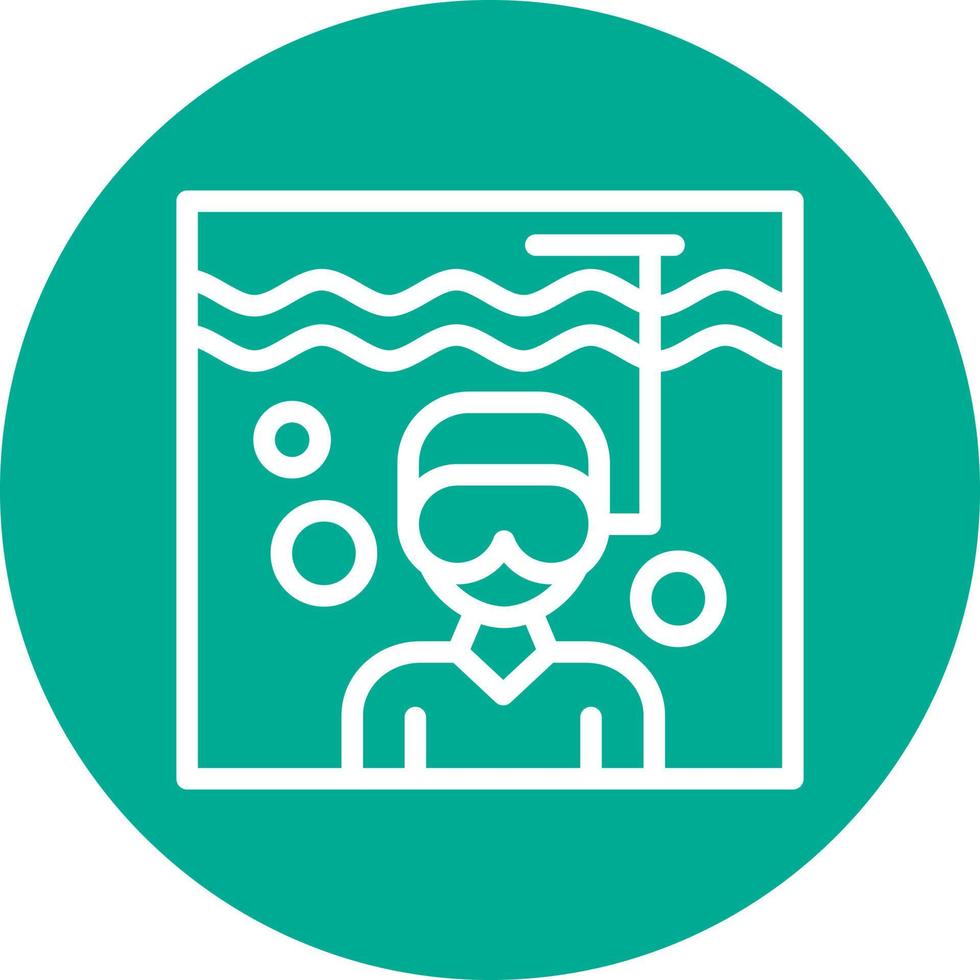 diseño de icono de vector de buceo