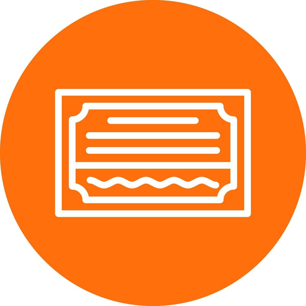 Certificate Vector Icon Design