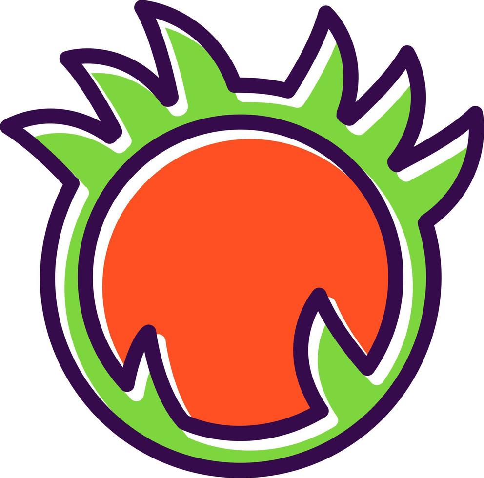 Ring Of Fire Vector Icon Design