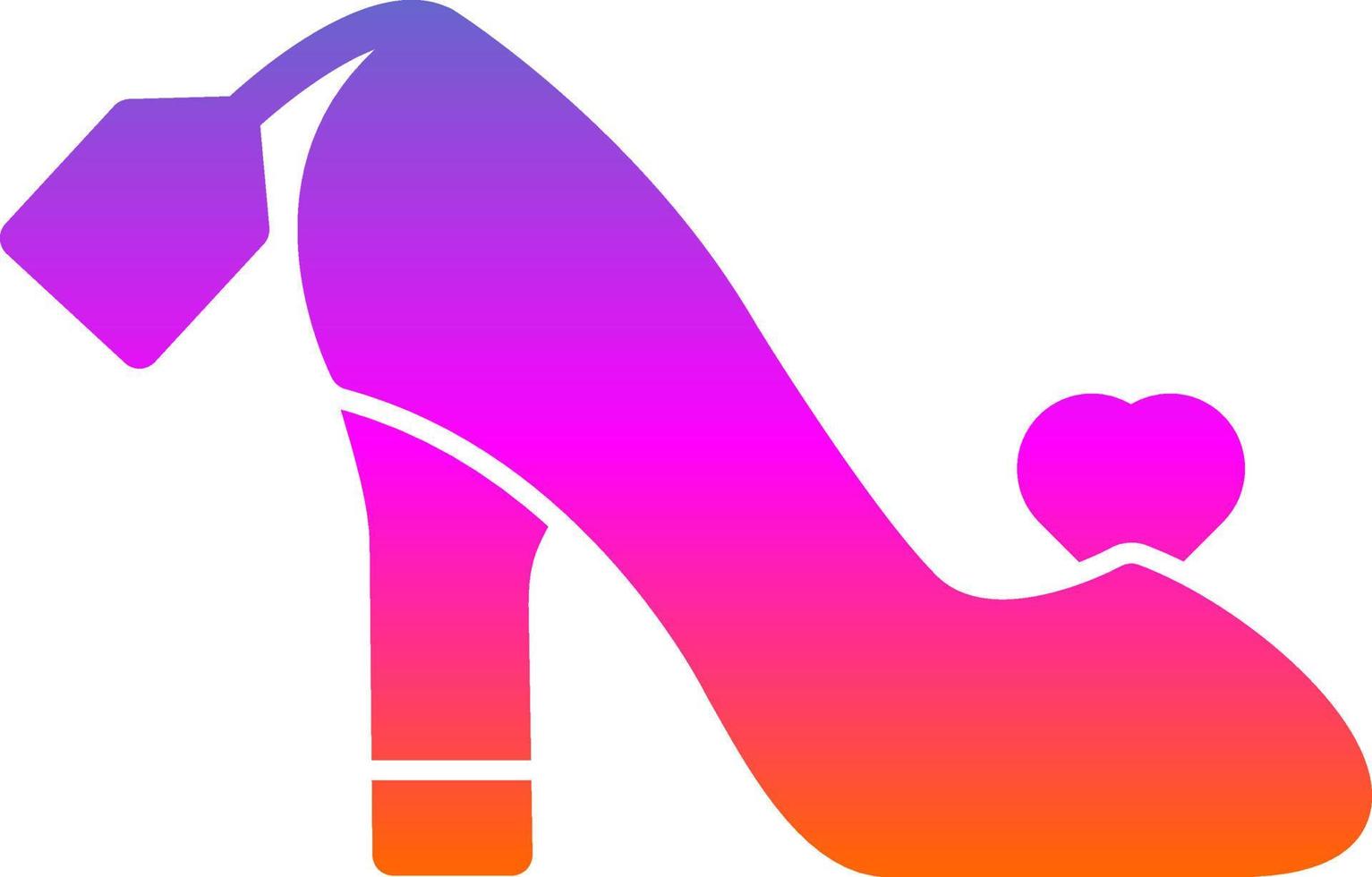 Female Footwear Vector Icon Design